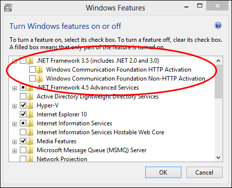 Windows 8.1 Net 3.5 -  4